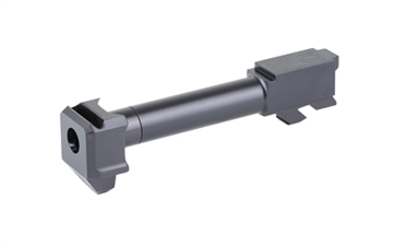 Picture of Icarus Precision Omega Comp/Barrel, 9MM, Fits Glock 19 Gen 5 OEM Slides, Nitride Finish, Black, Includes Barrel and Compensator G5_G19_COMP_BLK