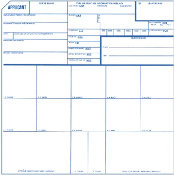 Picture of Identicator Applicant Fingerprint Cards 1007754