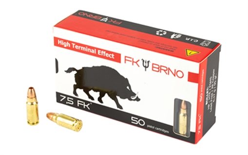 Picture of F5 Ammunition 7.5 FK (50/BOX) 95 Grain Copper Nose-Dicarding Hollow Point FK-AMMOF5-50 FKAMMOF550