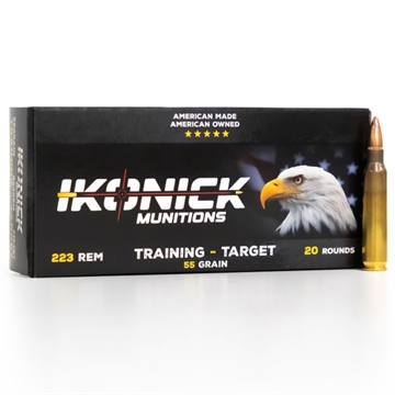 Picture of IKONICK USA .223REM 55GR PREMIUM RANGE 20RD BOX/500RD CASE 22355FMB20 IU-223-55FM-B20