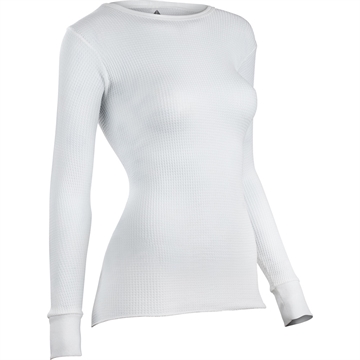 Picture of Indera Indera womens Traditional Long Sleeve Thermal Top White X-Large 5000LS-WH-XL
