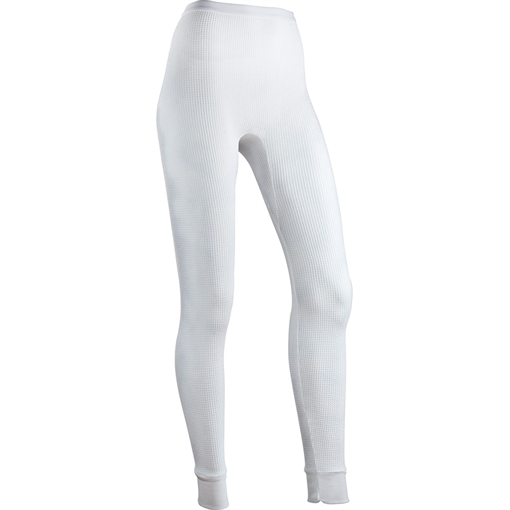 Picture of Indera Indera womens Traditional Thermal Bottom White Small 5000DR-WH-SM