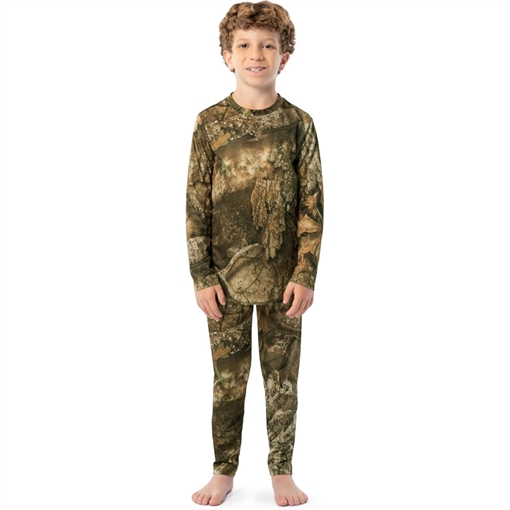 Picture of Indera Indera Youth Camo Thermal Baselayer Set Realtree APX XL 714STXLCM