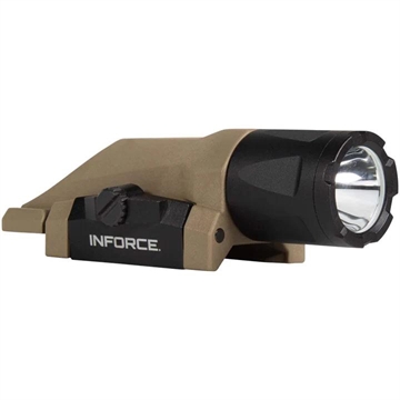 Picture of INFORCE WML-Weapon Mounted Light, White/IR Multifunction Weaponlight, Gen 3, Fits Picatinny, Flat Dark Earth, 450 Lumen for 1.5 Hours, White LED, Secondary IR LED 100mW, 4 Hours, Constant/Momentary/Strobe IF71013DE