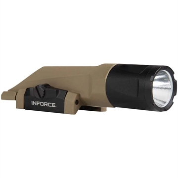 Picture of INFORCE WMLx, Weaponlight, Gen 3, Fits Picatinny, White/Infrared, Flat Dark Earth, 1100 Lumen for 2 Hours, White LED, Secondary IR LED 400mW for 4 Hours, Primary White Light, Constant/Momentary/Strobe IF71014DE