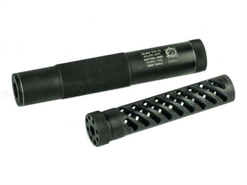 Picture of Inland PM-22 Direct Thread Suppressor - .22 Rimfire Aluminum/Replaceable Polymer Monocore Baffle Black 1/2x28 ILMPM22