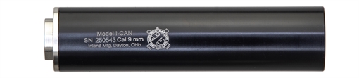 Picture of INLAND MANUFACTURING SUPPRESSOR I-CAN 6 9MM 1/2X28 BLK ILMICAN9MM 752334901637