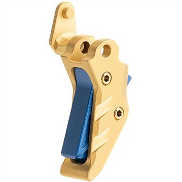 Picture of Tyrant Cnc INTELLIFIRE TRIGGER FOR SIG SAUER P365 GOLD W/BLUE BLADES TD-P365-TRIG-GOLD-BLUE