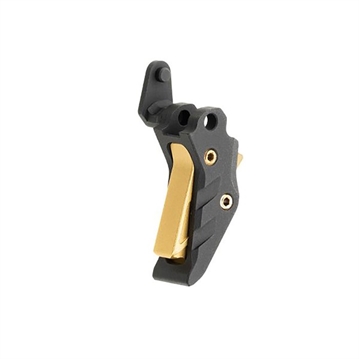 Picture of Tyrant CNC Intellifire Trigger, Shoe Only, Matte Finish, Black Body with Gold Safety Blade, Fits Sig Sauer P365 TD-P365-TRIG-Black-Gold TDP365TRIGBLACKGOLD