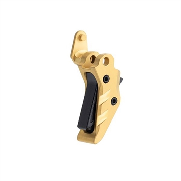 Picture of Tyrant CNC Intellifire Trigger, Shoe Only, Matte Finish, Gold Body with Black Safety Blade, Fits Sig Sauer P365 TD-P365-TRIG-Gold-Black TDP365TRIGGOLDBLACK
