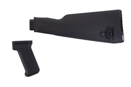 Picture of Intermediate Length Black AK47 Buttstock and Pistol Grip Set for Milled Receivers AK-008BUSM