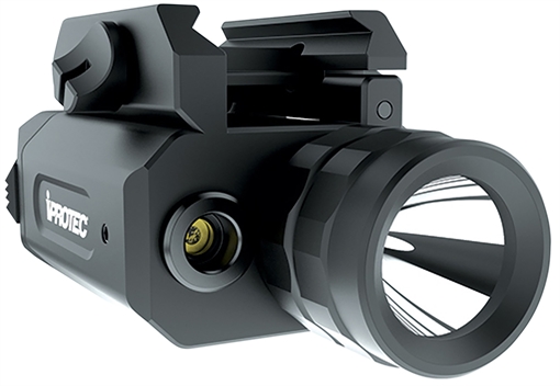 Picture of iProtec RM230LSR Rail-Mount Firearm Light & Red Laser Black 230 Lumen White Light 6568