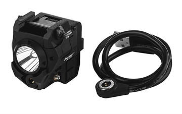 Picture of iProtec RM185LSG Rail-Mount Firearm Light with Green Laser Black 185 Lumen White Light 6751