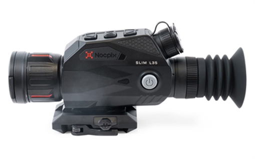 Picture of NOCPIX SLIM L35, Thermal Imaging Sight, 3.5X35mm, 12 Micron, 384x288 (50Hz), Multiple Reticles, Black, Includes Quick Detach Mount SLIM-L35 SLIML35