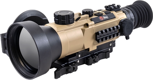 Picture of InfiRay Outdoor RICO Hybrid 640 Thermal Black 4x75mm Multi- 1 BDC/1 DIY/7 Static Reticle, 8x Zoom, 640x512, 12 Microns, 50 Hz Resolution HYH75W