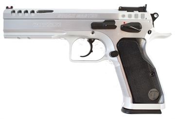 Picture of Tanfoglio IFG Defiant Stock Master 10mm Auto 13+1 4.75" Hard Chrome Steel/Aluminum Grip TFSTOCKM10