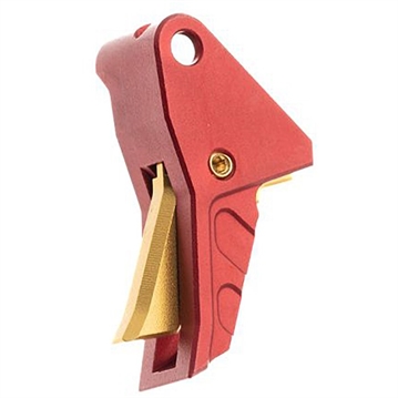Picture of Tyrant Cnc I.T.T.S. TRIGGER FOR SPRINGFIELD ECHELON RED W/GOLD SCREW TD-ECHETRIG-RED/GOLD