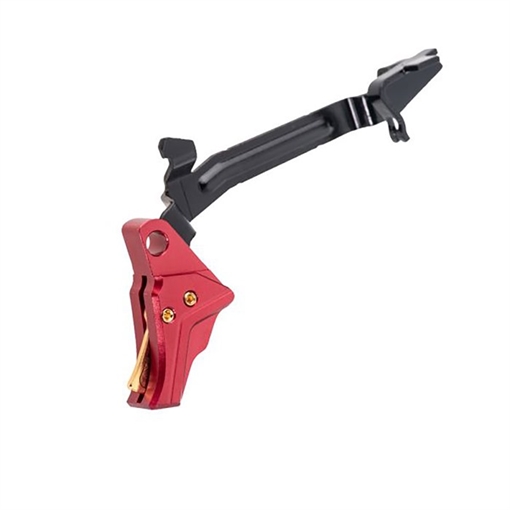 Picture of Tyrant Cnc ITTS TRIGGER W/TRIGGER BAR FOR GLOCK G3/G4 RED/GOLD SCREW TD-GTRIG-3-4-RED-GOLD-BAR