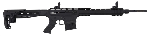Picture of Iver Johnson Arms 410 Gauge Semi-Auto 3" 5+1 20" Black Oxide Steel Barrel, Black Aluminum Receiver w/Picatinny Rail, Black Adj Cheekrest Polymer Stock, Picatinny Rail Forend, Polymer Grip MF410