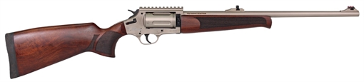 Picture of IVER JOHNSON ARMS JOHNSON 1000 410 3" 20" REVOLVER SHOTGUN NICKEL WALNUT IJ1000SN 796167793069