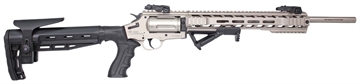 Picture of IVER JOHNSON ARMS JOHNSON 1000 410 3" 20" REVOLVER SHOTGUN TACT. NICKEL IJ1000T-SN 796167793083