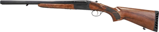 Picture of Iver Johnson Arms IJ800 12 Gauge Break Open 3" 2 Shot 20" Black Side By Side Barrel, Black Steel Receiver, Fixed Walnut Wood Stock, Ambidextrous IJ800-20