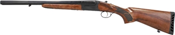 Picture of Iver Johnson Arms IJ800 12 Gauge Break Open 3" 2 Shot 20" Black Side By Side Barrel, Black Steel Receiver, Fixed Walnut Wood Stock, Ambidextrous IJ800-20