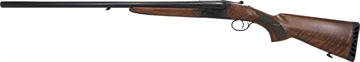 Picture of Iver Johnson Arms IJ800 Full Size 12 Gauge Break Open 3" 2 Shot 28" Black Side By Side Barrel, Black Steel Receiver, Fixed Walnut Wood Stock, Ambidextrous IJ800-28