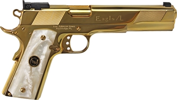 Picture of IVER JOHNSON EAGLE XL 45ACP 6" 24K GOLD WHITE PEARL XL45NPWP