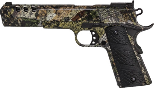 Picture of Iver Johnson Arms Eagle XL10P Swamp Snake 10mm 8+1 6" Swamp Snake Hydrographic Front/Rear Angled Serrations Ported 4140 Steel Slide G-10 Snake Skin Grip EAGLEXL10P
