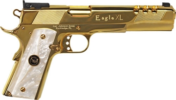 Picture of IVER JOHNSON EAGLE XL PORTED 45ACP 6" 24K GOLD WHITE PEARL GIJ40 GOLDEAGLEXL45WP