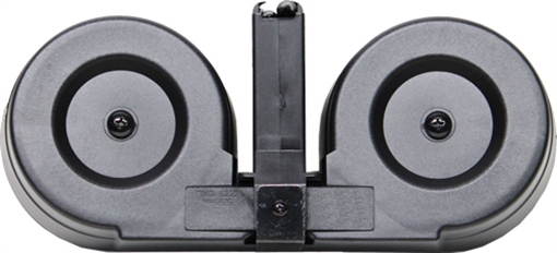 Picture of IVER JOHNSON MAGAZINE AR15 223 100RD DRUM BLK/CLEAR POLY AR15100BLK