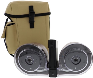 Picture of IVER JOHNSON MAGAZINE AR15 223 100RD DRUM BLK/TAN POLY AR15100TAN