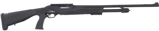 Picture of IVER JOHNSON ARMS JOHNSON PUMP 20GA. 3" 24" CT-6 BLACK PG SYN< PAS20PGBLK24