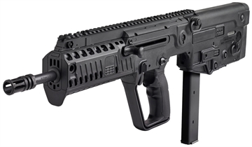 Picture of IWI TAVOR X95 XB17-9 RIA 9MM 16.5IN BBL FLAT TOP W/RAIL FLIP-UP SITES 32RD MAG BLK IWIGXB179