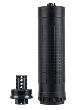 Picture of IWI SILENCER 7.62MM DIRECT THREAD 5/8-24 HUB-T MOUNT BLACK LENGTH 6IN WIDTH 1.74IN AND WEIGHT 15OZ IWS762