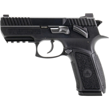 Picture of IWI US, Inc Jericho 941 Enhanced, Double Action/Single Action, Semi-automatic, Polymer Frame Pistol, Mid-Size, 9MM, 3.8" Barrel, Matte Finish, Black, Novak Sights, Thumb Safety, 17 Rounds, 2 Magazines J941PSL9-II J941PSL9II