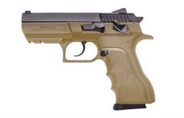 Picture of IWI US, Inc Jericho 941 Enhanced, Double Action/Single Action, Semi-automatic, Polymer Frame Pistol, Mid-Size, 9MM, 3.8" Barrel, Matte Finish, Flat Dark Earth, Novak Sights, Thumb Safety, 17 Rounds, 2 Magazines J941PSL9FD-II J941PSL9FDII