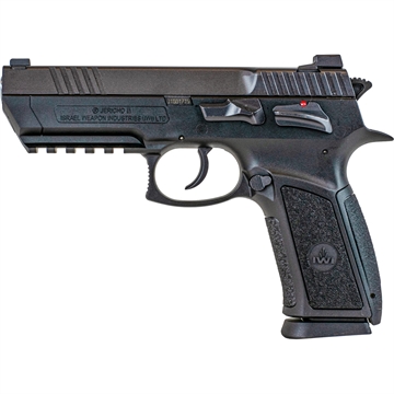 Picture of IWI US, Inc Jericho II Enhanced, Double Action/Single Action, Semi-automatic, Polymer Frame Pistol, Full Size, 9MM, 4.4" Barrel, Matte Finish, Black, Thumb Safety, Adjustable Novak Sights, 17 Rounds, 2 Magazines J941PL9-II J941PL9II