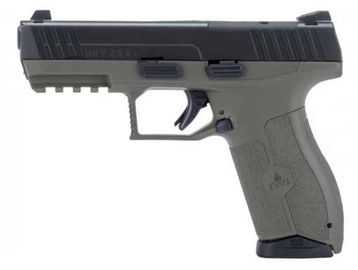 Picture of IWI MASADA Optics Ready Pistol - Black \ OD Green | 9mm | 4.1" Barrel | 17rd | Night Sights (Front & Back) M9ORP17ODNS