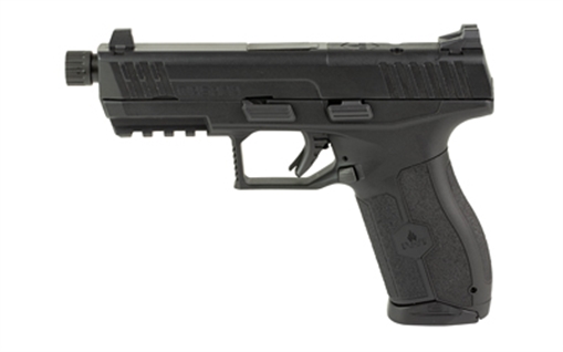 Picture of IWI US MASADA Tactical 9mm Luger 10+1 4.60" Black Button Rifled/Threaded Steel Barrel/Black Optic Ready/Serrated Slide/Black Polymer Frame w/Picatinny Rail/Black Polymer Grips Ambidextrous M9ORP10T