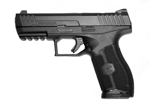 Picture of IWI MASADA HGA 9MM 4.1" BBL BLACK POLY FRAME MEPRO NS 2-17RD MAGS PM-M9B LEM9ORP17