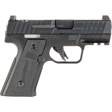 Picture of IWI US MASADA Slim Commander Elite Compact Frame 9mm Luger 13+1 3.40" Black Button-Rifled Barrel, Black Optic Ready/Serrated Steel Slide, Black Aluminum Frame w/Picatinny Rail, Polymer Grip M9SLIM13CE