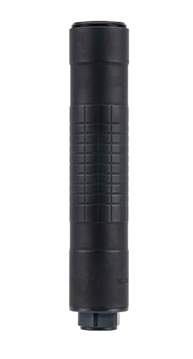Picture of IWI SILENCER 22LR-5.7X28 RIMFIRE 1/2-28 BLACK LENGTH 6IN WIDTH 1.125IN AND WEIGHT 6OZ IWS22