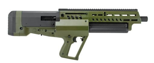 Picture of IWI US, Inc Tavor TS12, Semi-automatic Shotgun, Bullpup, 12 Gauge 3" Chamber, 18.5" Barrel, Matte Finish, OliveDrab Green, Fixed Stock, Accepts Beretta Multi Chokes, 5+5+5 Rounds TS12G