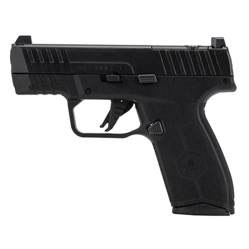 Picture of IWI US MASADA Slim 9mm Luger 13+1 3.40" Black Button Rifled Steel Barrel/Black Optic Ready/Serrated Slide/Black Polymer Frame w/Picatinny Rail/ Black Polymer Grips/ Ambidextrous M9SLIM13