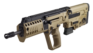 Picture of IWI US Tavor X95 5.56x45mm NATO Caliber with 16.50" Barrel, 10+1 Capacity, Flat Dark Earth Metal Finish, Flat Dark Earth Fixed Bullpup Stock & Polymer Grip Right Hand XFD1610