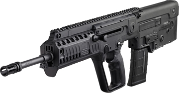 Picture of IWI US Tavor X95 5.56x45mm NATO Caliber with 18.50" Barrel, 30+1 Capacity, Black Metal Finish, Black Fixed Bullpup Stock & Polymer Grip Right Hand XB18