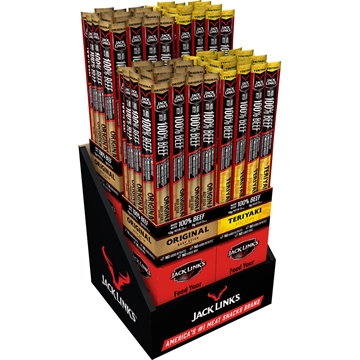 Picture of Jack Links Jack Links 1.84oz Beef Stick Counter Display 96ct Orig & Teriyaki 10000038459