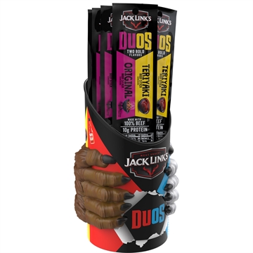 Picture of Jack Links Jack Links 1.84oz Beef Stick Duos Mug Display 40ct Orig & Teriyaki 10000044934